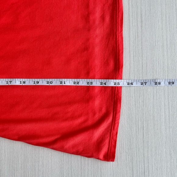 BANANA REPUBLIC Crewneck Lacey Tank Top Size S Fire Coral Floral Overlay Fitted - Picture 8 of 10